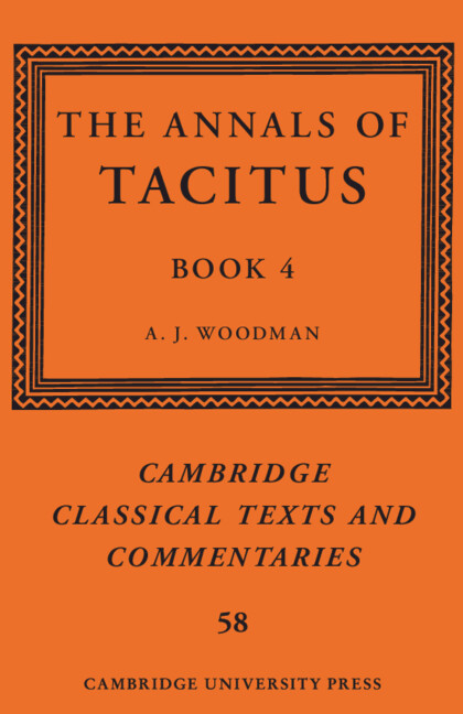 Carte The Annals of Tacitus: Book 4 A. J. Woodman