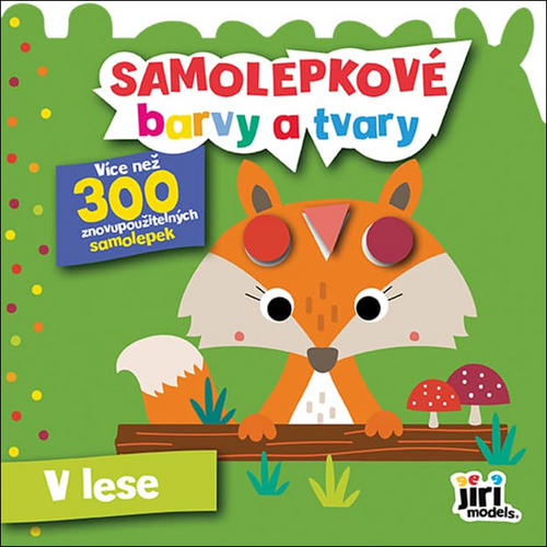 Book Samolepkové barvy a tvary V lese 