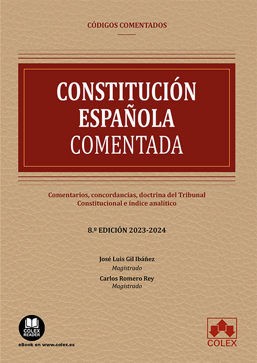 Knjiga CONSTITUCION ESPAÑOLA CODIGO COMENTADO 8ª ED 