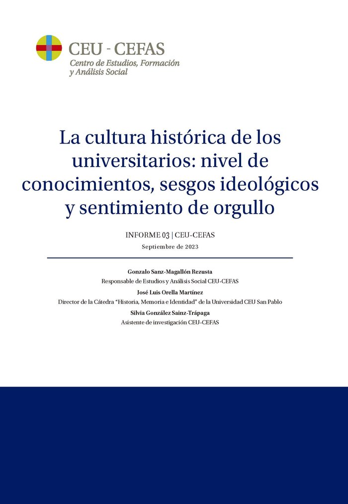 Carte LA CULTURA HISTORICA DE LOS UNIVERSITARIOS: NIVEL DE CONOCIM SANZ-MAGALLON REZUSTA
