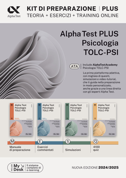 Kniha Alpha Test plus psicologia TOLC-PSI. Kit completo di preparazione con training on line personalizzato Fausto Lanzoni