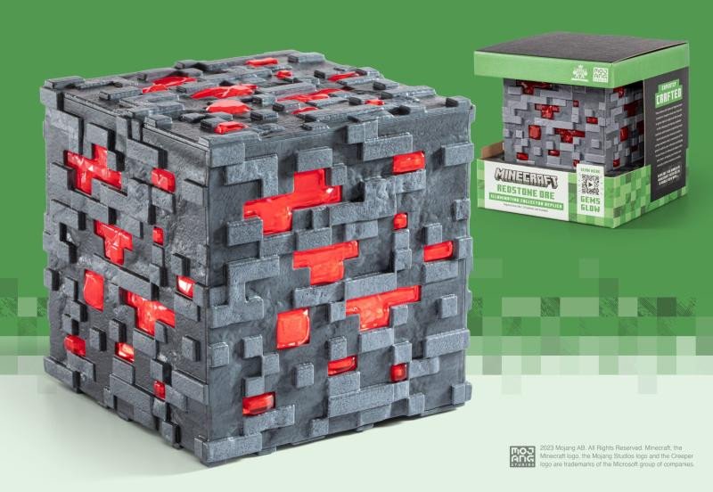 Knjiga Minecraft replika - Redstone kostka svítící 