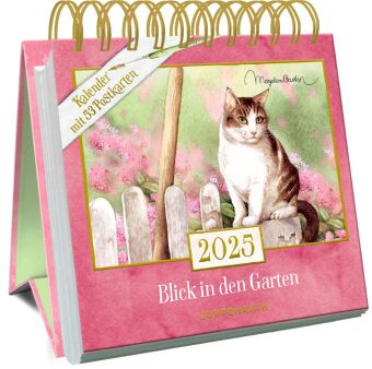 Календар/тефтер Kalender mit 53 Postkarten: 2025 - Marjolein Bastin - Blick in den Garten 