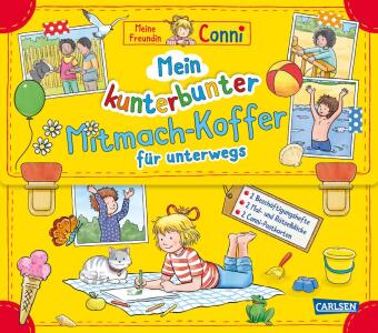 Book Conni Gelbe Reihe (Beschäftigungsbuch): Mein kunterbunter Mitmach-Koffer für unterwegs (Buch-Set für die Ferienzeit) Uli Velte