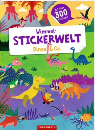 Kniha Wimmel-Stickerwelt - Dinos & Co. 