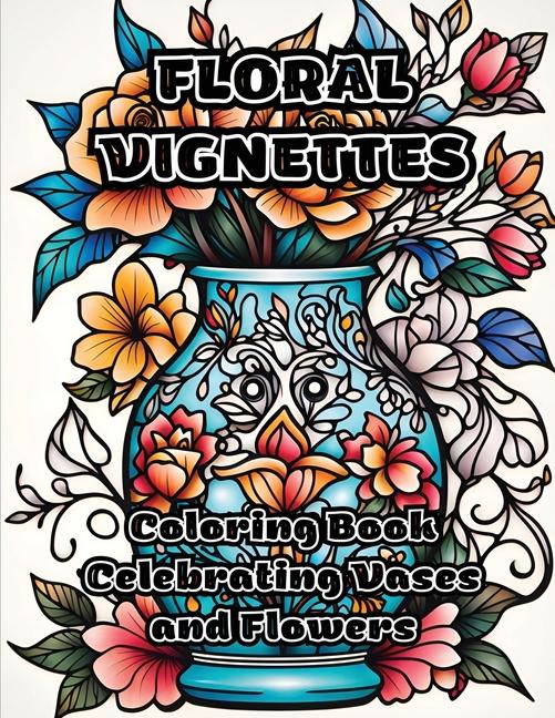 Book Floral Vignettes ColorZen