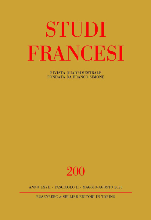 Книга Studi francesi 