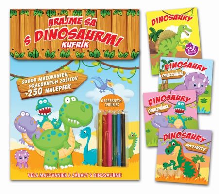 Kniha Hrajme sa s dinosaurmi - kufrík 