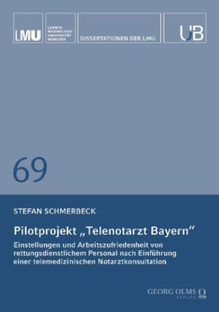 Книга Pilotprojekt "Telenotarzt Bayern" Stefan Schmerbeck