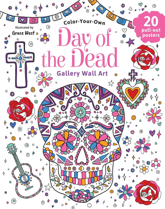 Książka Day of the Dead: Coloring Book 