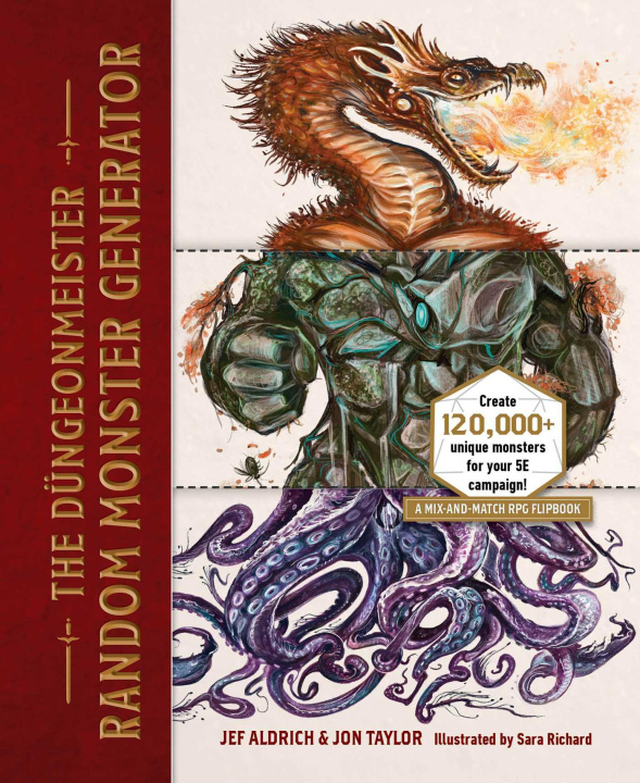 Kniha Dungeonmeister: The Random Monster Generator: A Mix-And-Match RPG Flipbook Jon Taylor