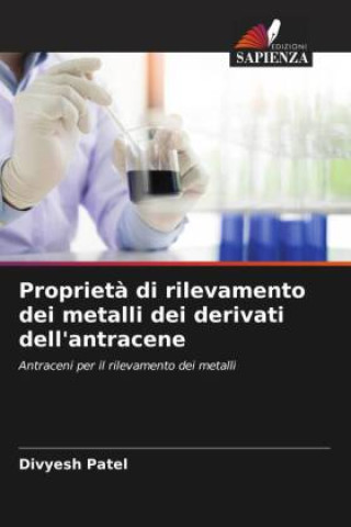 Книга Propriet? di rilevamento dei metalli dei derivati dell'antracene 