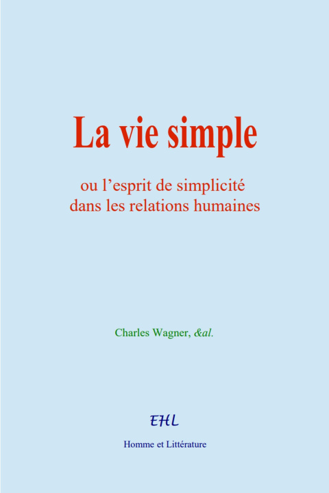 Kniha La vie simple Wagner