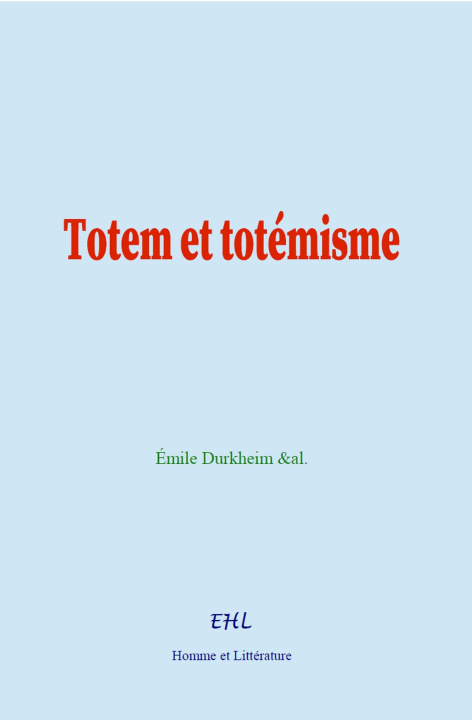 Kniha Totem et totémisme Durkheim