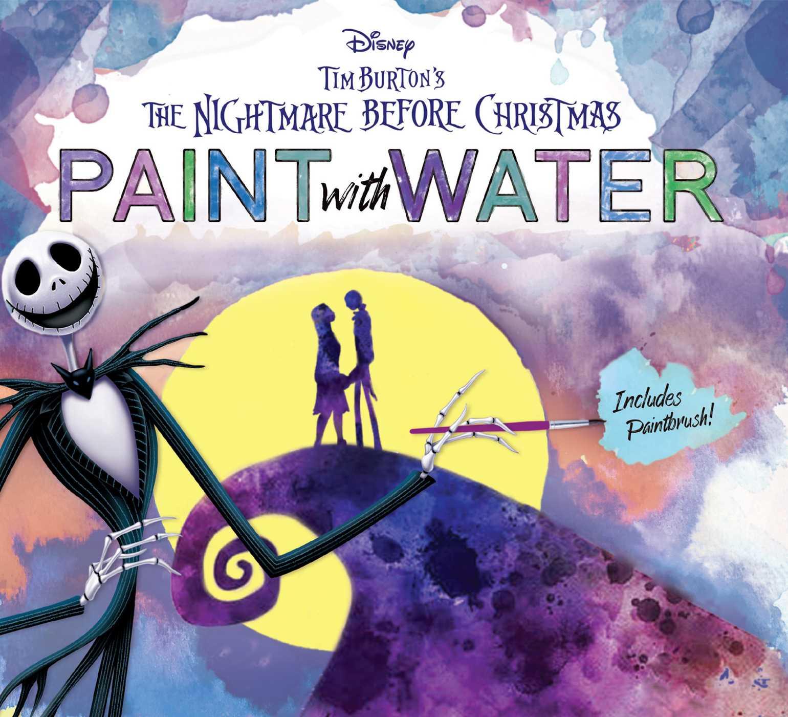 Buch Disney Tim Burton's the Nightmare Before Christmas Paint with Water 