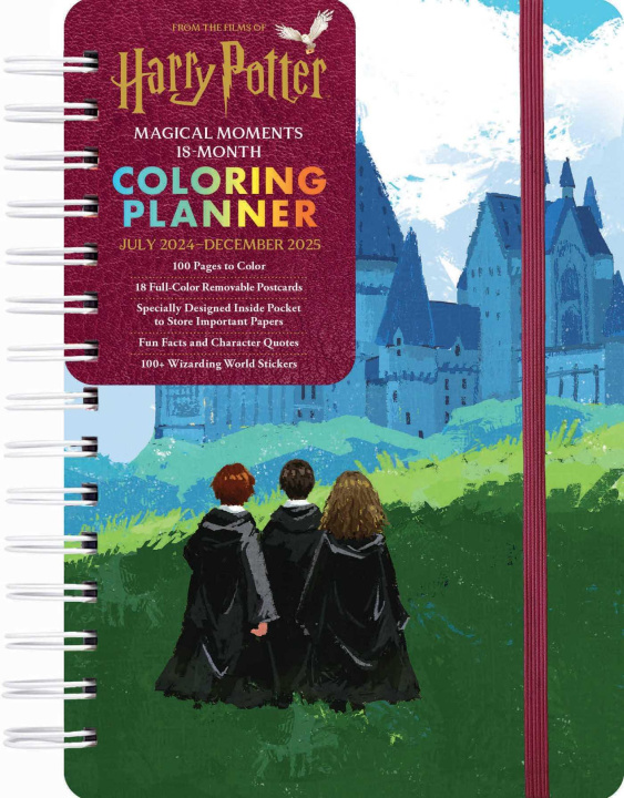 Kniha 2025 Harry Potter Magical Moments 18-Month Coloring Planner 
