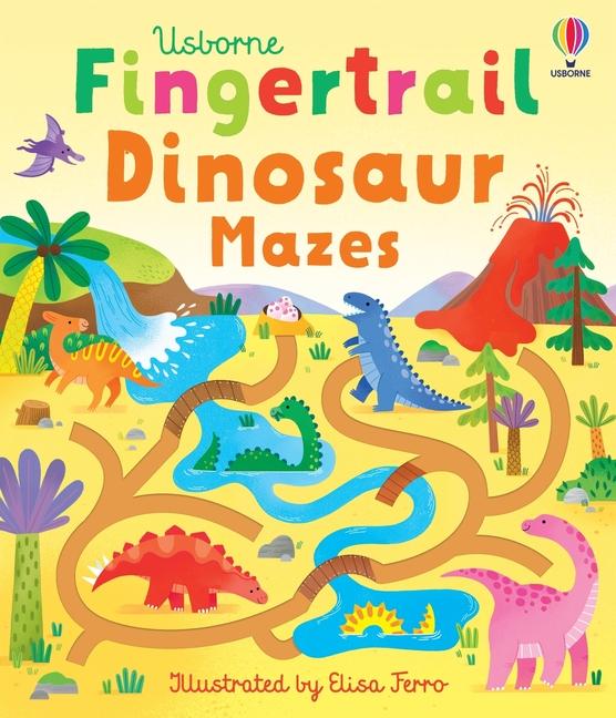 Kniha Fingertrail Dinosaur Mazes Elisa Ferro