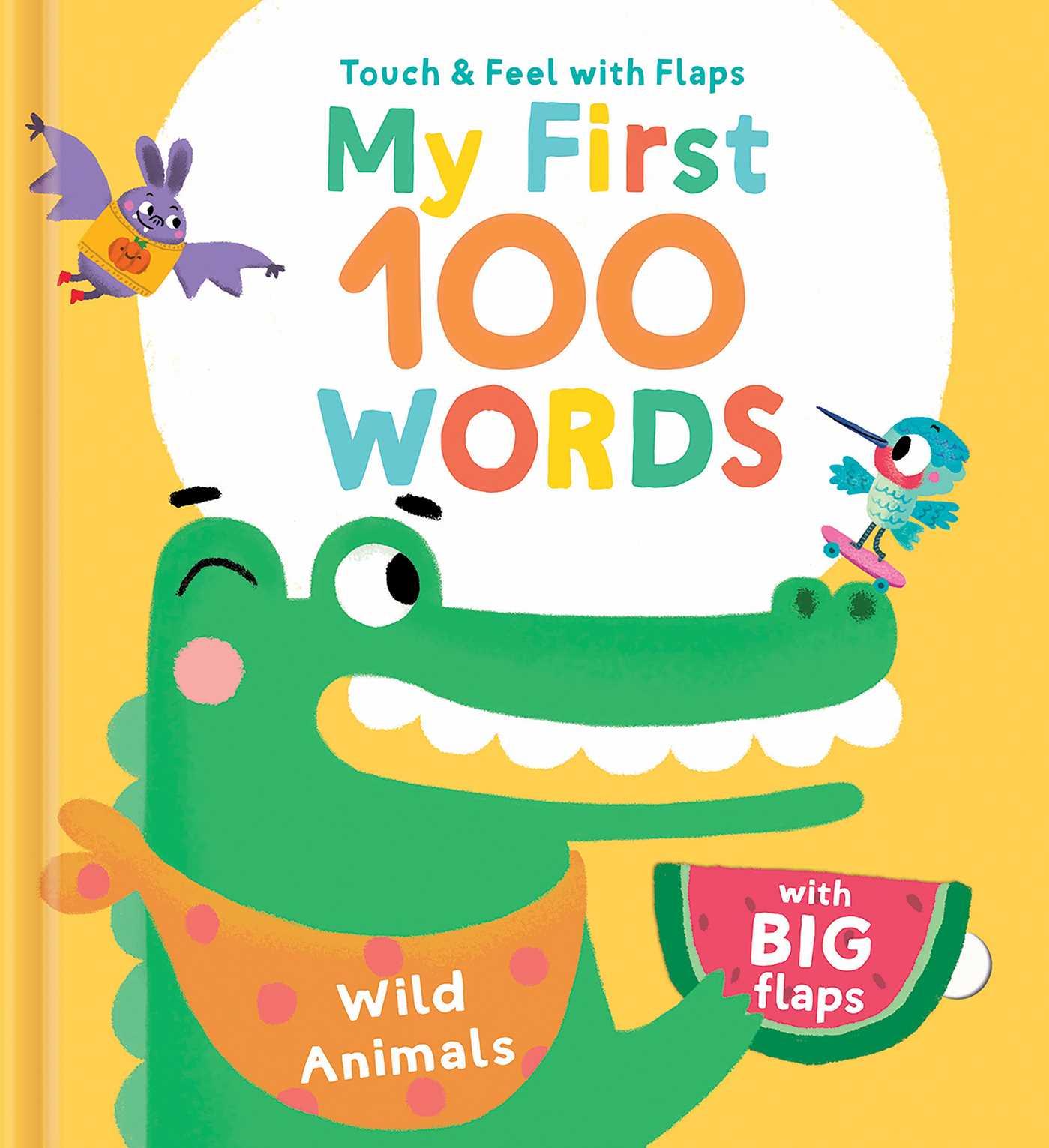 Carte My First 100 Words Touch & Feel with Flaps - Wild Animals 