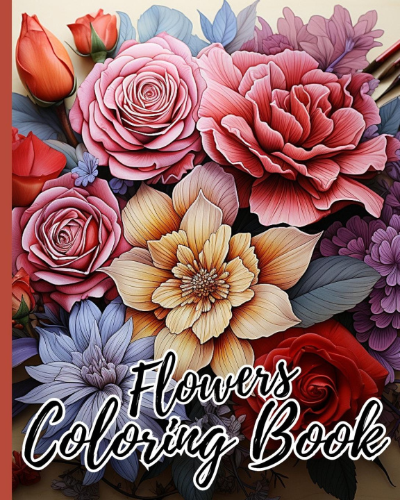 Carte Flowers Coloring Book 