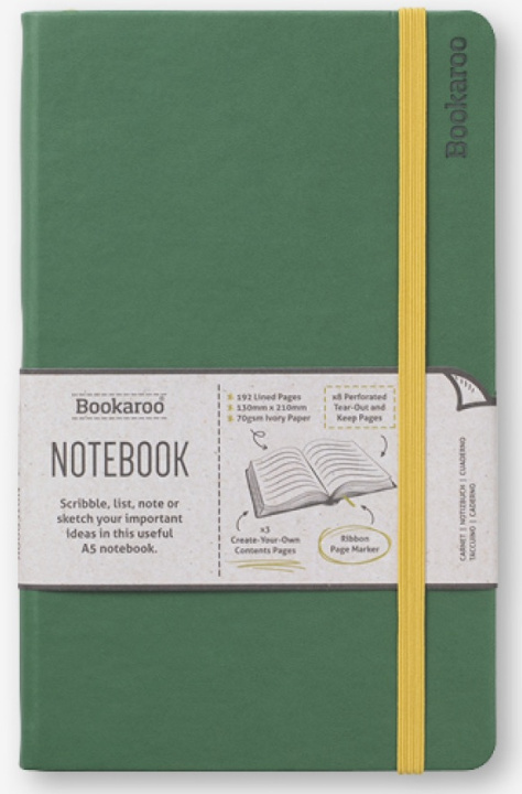 Książka Bookaroo Notebook (A5) Journal - Forest Green 