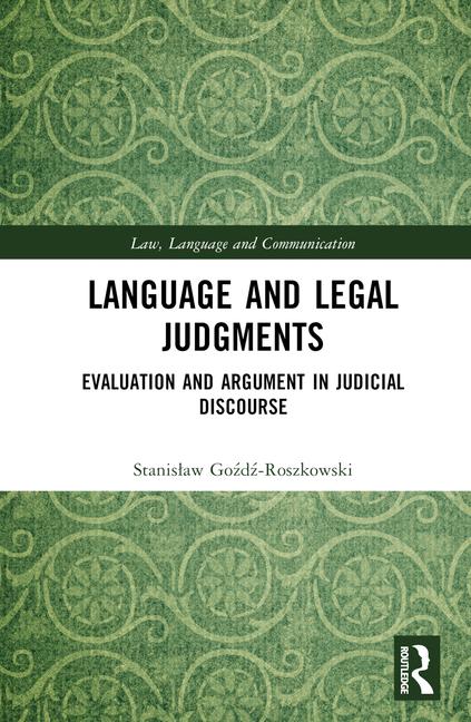Book Language and Legal Judgments Stanislaw Gozdz-Roszkowski