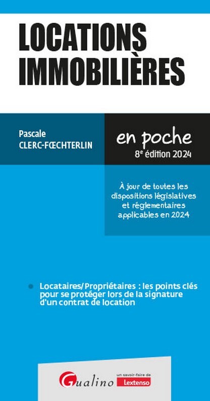 Книга Locations immobilières, 8ème édition Clerc-Foechterlin