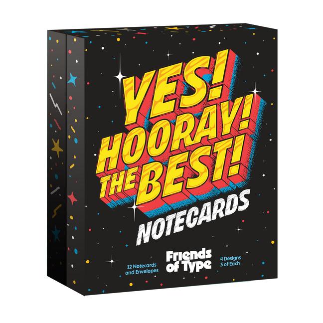 Book YES HOORAY THE BEST NOTECARD COLL WONG JASON