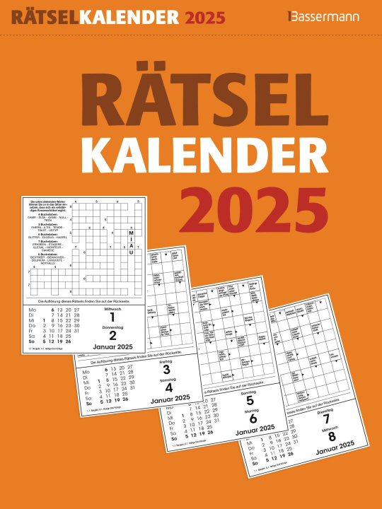 Kalendár/Diár Rätselkalender 2025. Der beliebte Abreißkalender für alle Rätselfreunde 