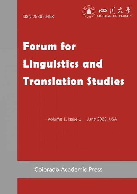 Knjiga Forum for Linguistics and Translation Studies Issue I Guocai Zeng