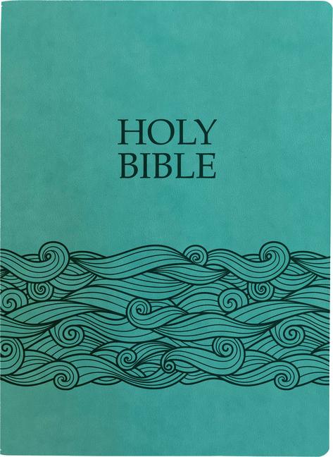 Buch KJV Holy Bible, Wave Design, Large Print, Coastal Blue Ultrasoft: (Red Letter, 1611 Version) 