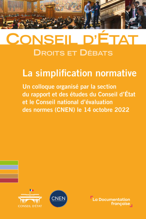 Knjiga La simplification normative Conseil D Etat