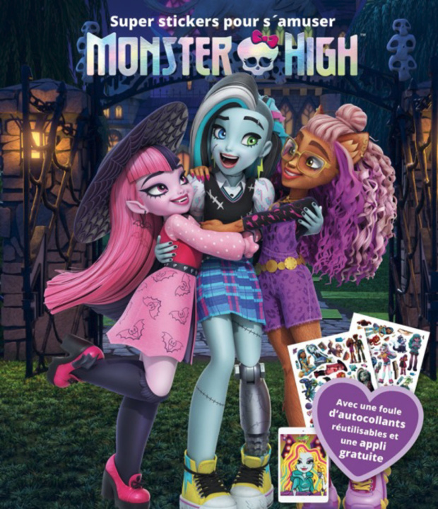 Carte MONSTER HIGH SUPER STICKERS POUR S'AMUSER 