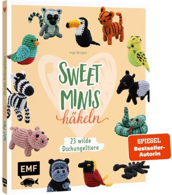 Kniha Sweet Minis häkeln - 23 wilde Dschungeltiere Inga Borges
