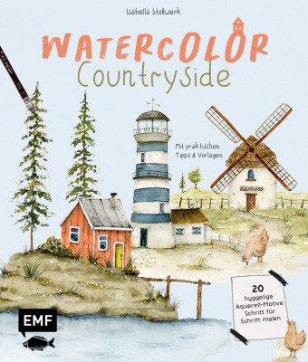Книга Watercolor - Countryside Isabella Stollwerk