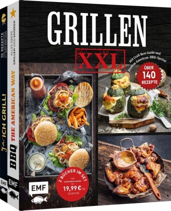 Kniha Grillen XXL - Doppelt stark: 2 Grill-Bücher im Set 