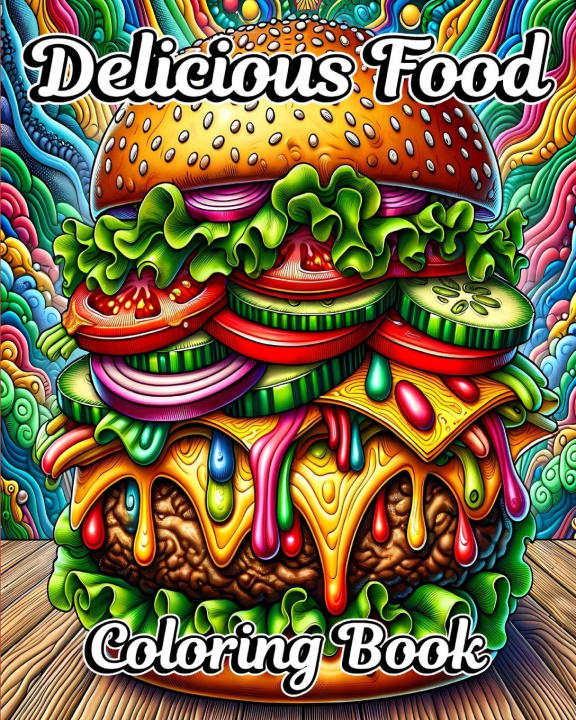 Book Delicious Food Coloring Book 