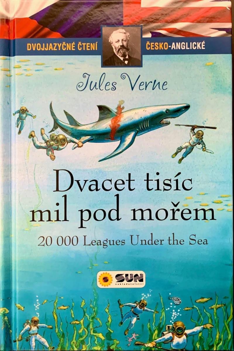 Книга Dvacet tisíc mil pod mořem - Dvojjazyčné čtení Č-A Jules Verne