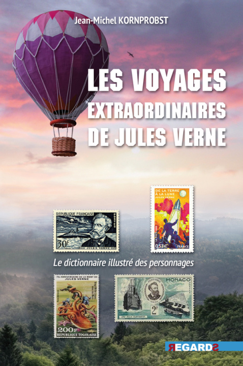 Carte Les Voyages extraordinaires de Jules Verne Kornprobst