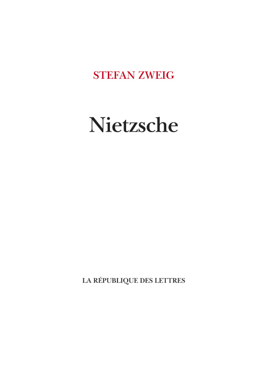 Knjiga Nietzsche Stefan Zweig