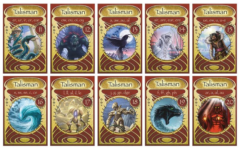 Artículos impresos Phonic Books Talisman Card Games, Boxes 11-20 Phonic Books