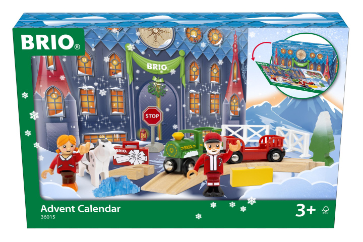 Joc / Jucărie BRIO World - 36015 Adventskalender 2023 | Zubehör zum Zugset für Kinder ab 3 Jahren, kompatibel mit allen BRIO Eisenbahnsets & Accessoires 