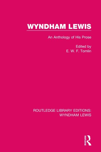 Knjiga Wyndham Lewis E. W. F. Tomlin