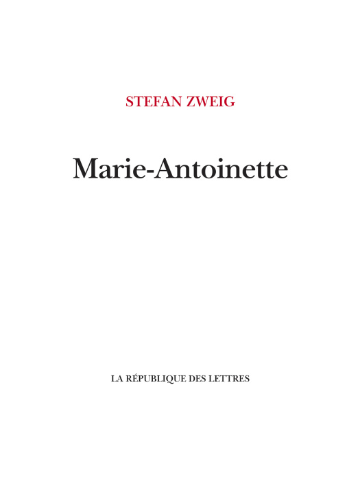 Książka Marie-Antoinette Stefan Zweig