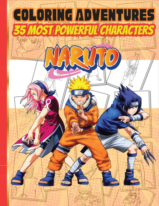 Könyv Naruto Coloring book 