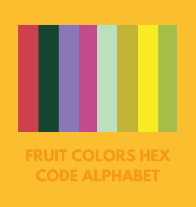 Buch FRUIT COLORS HEX CODE ALPHABET Colorful Alphabet