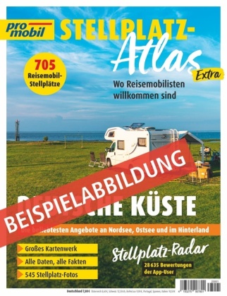 Könyv pro mobil Stellplatz-Atlas 01/2024 