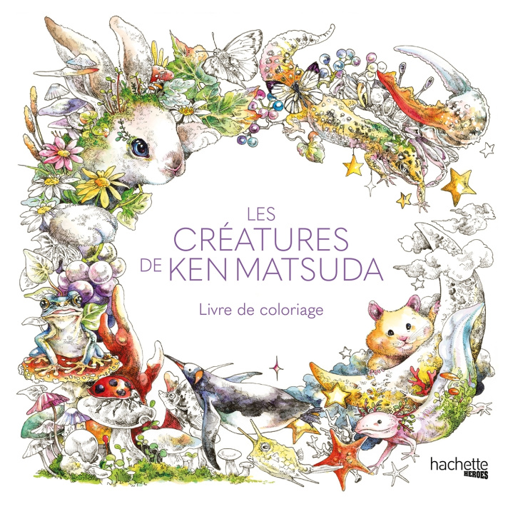Книга Les créatures de Ken Matsuda - Livre de coloriage 