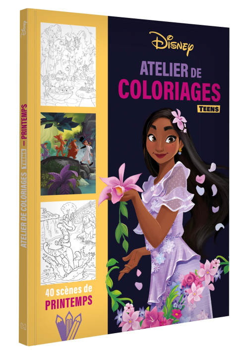 Kniha DISNEY - Atelier de coloriages Teens - Scènes de printemps 