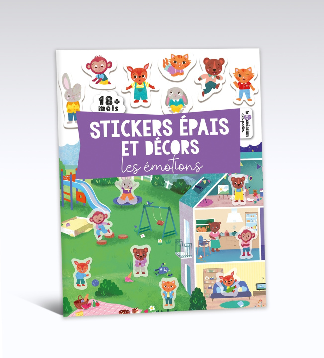 Papírenské zboží Stickers épais et décors - Les émotions 
