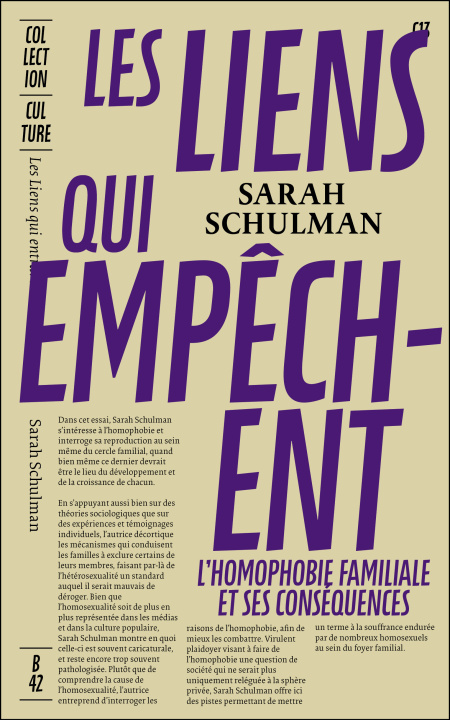 Book Les liens qui empêchent Sarah Schulman
